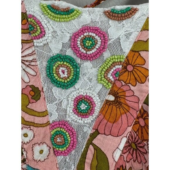 Barok Paris Kitsch & Pop Floral Maxi Dress Flowy Size L NWT - Picture 6 of 10